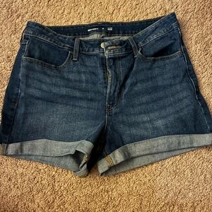 Old Navy Women's Dark Blue Jean Shorts